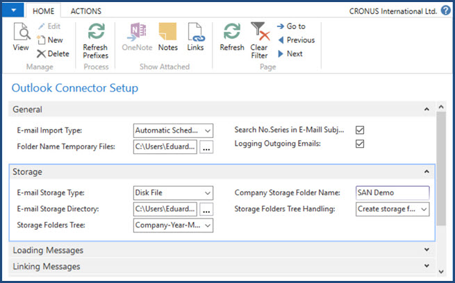 Outlook connector